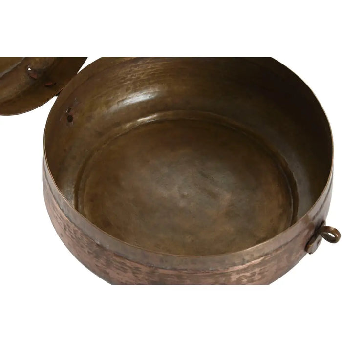 Jewelry box Home ESPRIT Copper Brass 25 x 25 x 10 cm - Декорация и Осветление<<<Дом Градина<<<BigBuy&&&Други артикули