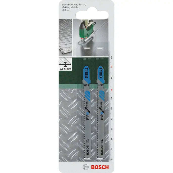 JIG SAW KNIFE 2 PCS. BOSCH T118B - Ножове за прободни триони<<<Консумативи за електроинструменти<<<Инструменти и