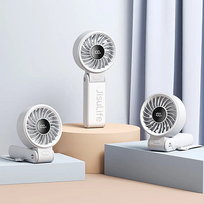 Jisulife Handheld Fan Life7 5000mAh Portable USB Fan - Gray - Household accessories<<<HurtelXML
