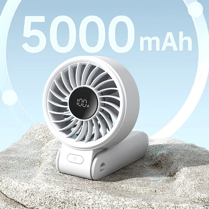 Jisulife Handheld Fan Life7 5000mAh Portable USB Fan - Gray - Household accessories<<<HurtelXML