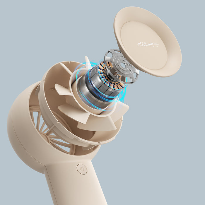 Jisulife Handheld Fan Life5 Plus 4000mAh Portable Mini Blower USB Fan - Beige