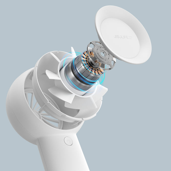 Jisulife Handheld Fan Life5 Plus 4000mAh Portable Mini Blower USB Fan - White