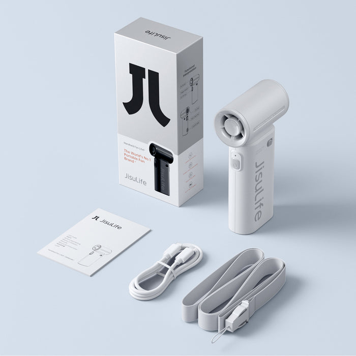 Jisulife Handheld Fan Life9 5000mAh Portable Mini Blower USB Fan - Gray