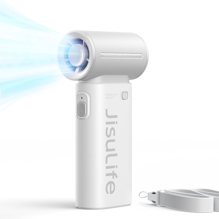 Jisulife Handheld Fan Life9 5000mAh Portable Mini Blower USB Fan - Gray