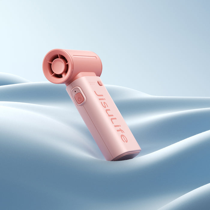 Jisulife Handheld Fan Life9 5000mAh Portable Mini Blower USB Fan - Pink