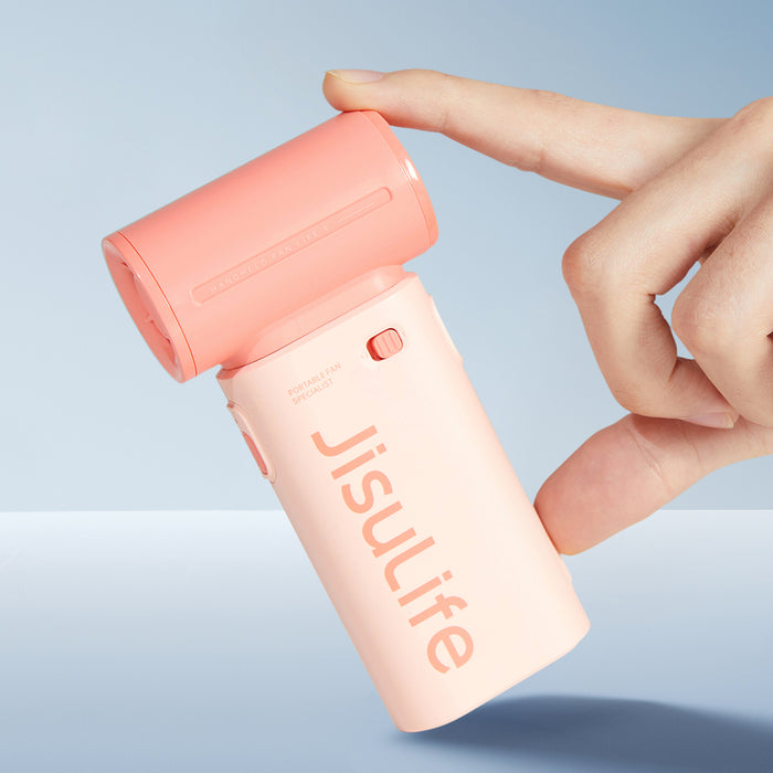 Jisulife Handheld Fan Life9 5000mAh Portable Mini Blower USB Fan - Pink