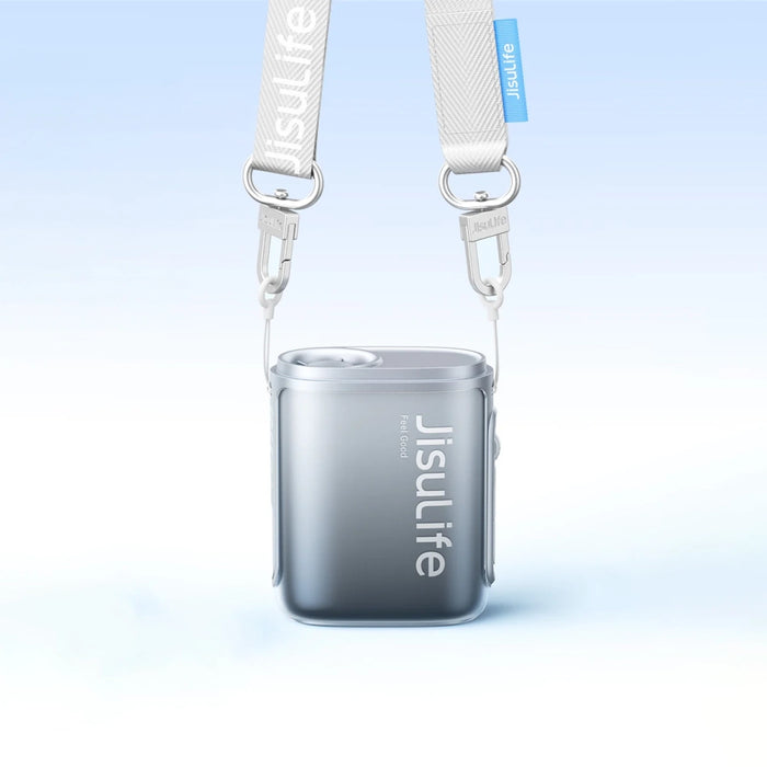Jisulife Neck Fan 5 4500mAh Mini Fan with Lanyard - Black