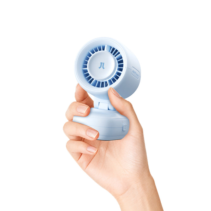 Jisulife Stroller Fan 4 5000mAh Mini Fan for Stroller with Metal Clip - Blue