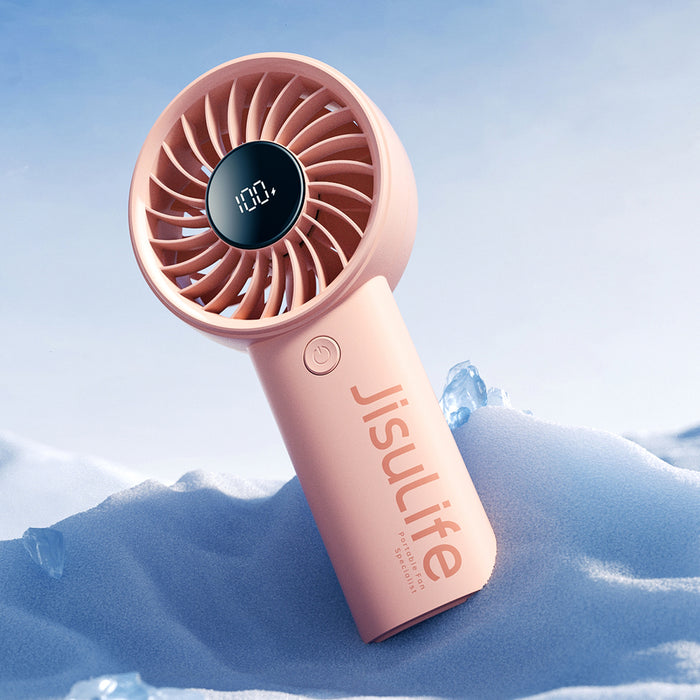 Jisulife Handheld Fan Life4 3600mAh Portable USB Fan - Pink