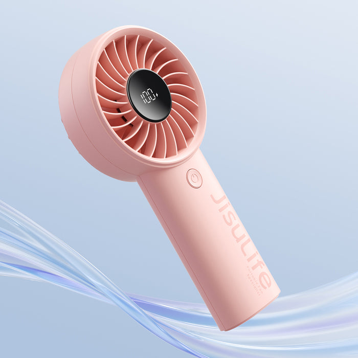 Jisulife Handheld Fan Life4 3600mAh Portable USB Fan - Pink