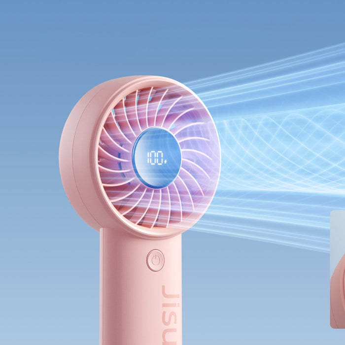 Jisulife Handheld Fan Life4 3600mAh Portable USB Fan - Pink