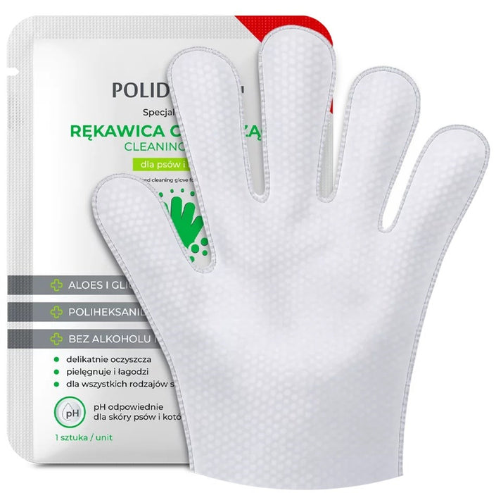 POLIDERM® cleaning glove for dogs and cats - 1 pc