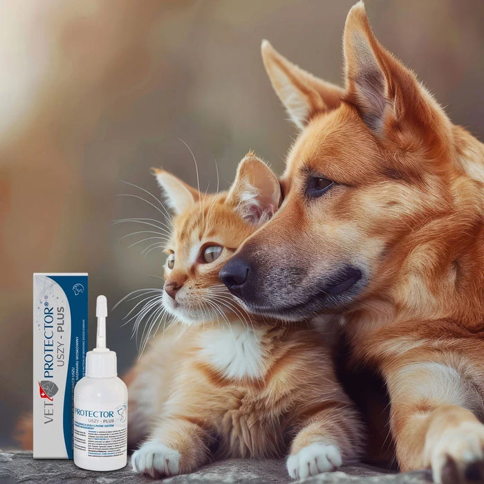 JM SANTE Vet Protector Uszy Plus - ear solution for dogs and cats – 50 ml