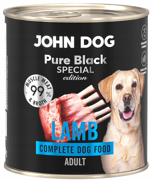 JOHN DOG Pure Black Special Edition Lamb - wet dog food - 800g