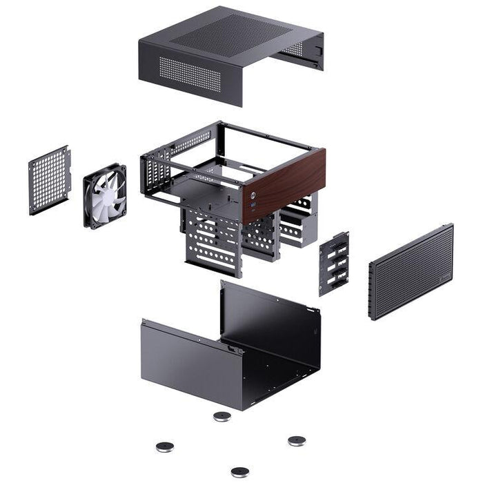 Box Jonsbo N4 NAS, m-ATX, Black