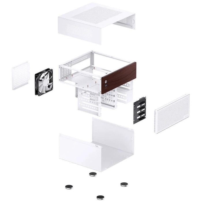 Box Jonsbo N4 NAS, m-ATX, White