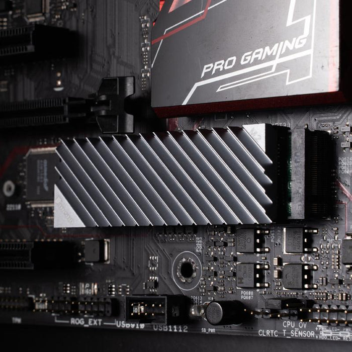 Passive cooler Jonsbo M.2 SSD, ribbed, Gray