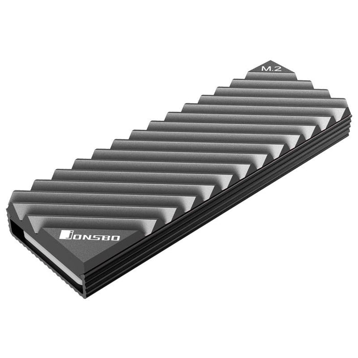 Passive cooler Jonsbo M.2 SSD, ribbed, Gray