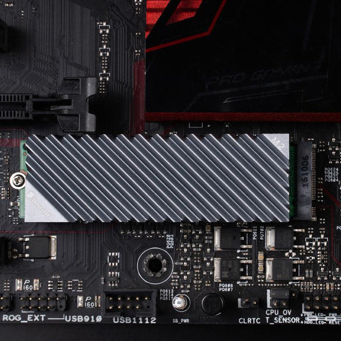 Passive cooler Jonsbo M.2 SSD, ribbed, Gray