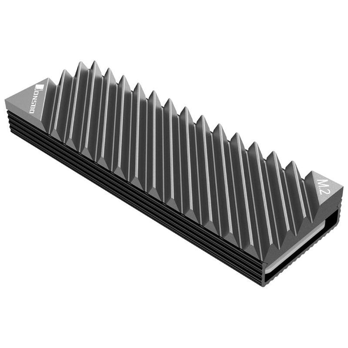 Passive cooler Jonsbo M.2 SSD, ribbed, Gray