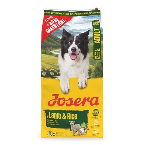 JOSERA Adult Mono Lamb & Rice - dry dog food - 12.5kg + 2.5kg