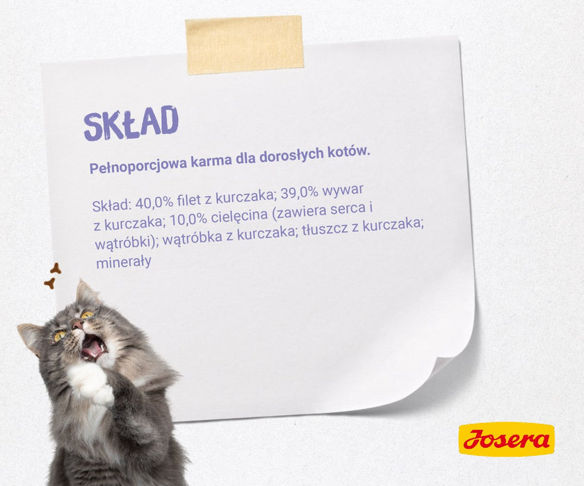 JOSERA Chicken fillet with veal - wet cat food - 70 g