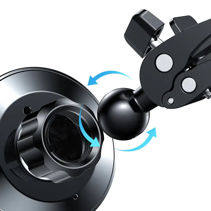 Joyroom Car Magnetic Holder Qi Wireless Inductive Charger 15W (MagSafe Compatible for iPhone) Black (JR-ZS240) - Cell