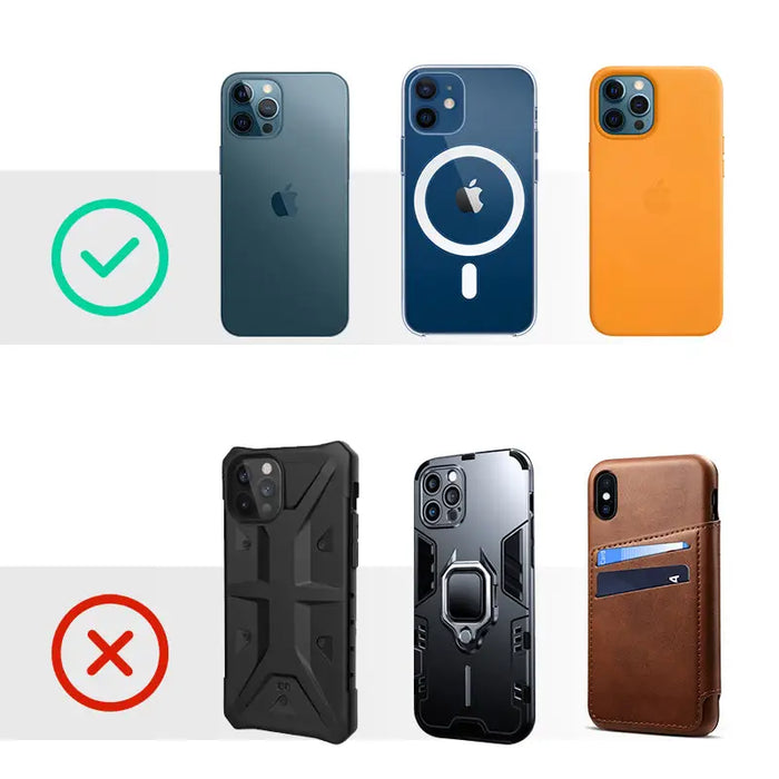 Joyroom Car Magnetic Holder Qi Wireless Inductive Charger 15W (MagSafe Compatible for iPhone) Black (JR-ZS240) - Cell