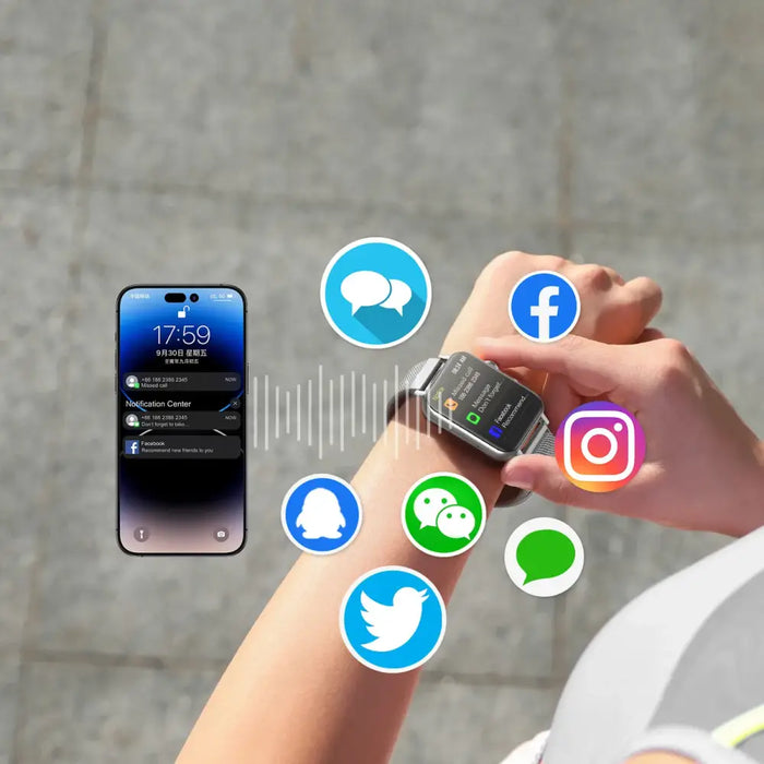 Joyroom Fit-Life JR-FT5 smartwatch with call answering function / IP68 protection - silver - Smart watch