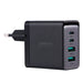 Joyroom GaN charger 67W 4 ports (2x USB 2x USB C) black (TCG02) + USB C - USB C cable 100W 1.2m - Travel