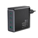 Joyroom GaN Ultra JR-TCG05EU 140W PD 3.0 QC 3.0 Wall Charger 3x USB-C 1x USB-A Black + Cable - Travel