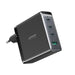 Joyroom GaN Ultra JR-TCG05EU 140W PD 3.0 QC 3.0 Wall Charger 3x USB-C 1x USB-A Black + Cable - Travel