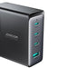 Joyroom GaN Ultra JR-TCG05EU 140W PD 3.0 QC 3.0 Wall Charger 3x USB-C 1x USB-A Black + Cable - Travel