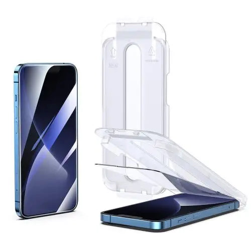 Joyroom iPhone 14 Pro Max Easy Fit Full Screen Tempred Glass 9H with Mounting Rack Transparent (JR-DH12) - iPhone 14