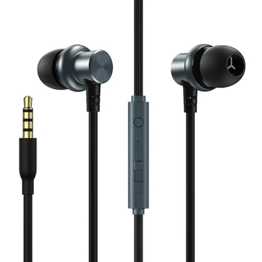 Joyroom JR-EL115 Wired Earphones (Grey) - Wired<<<Headphones<<<Audio<<<InnproXML