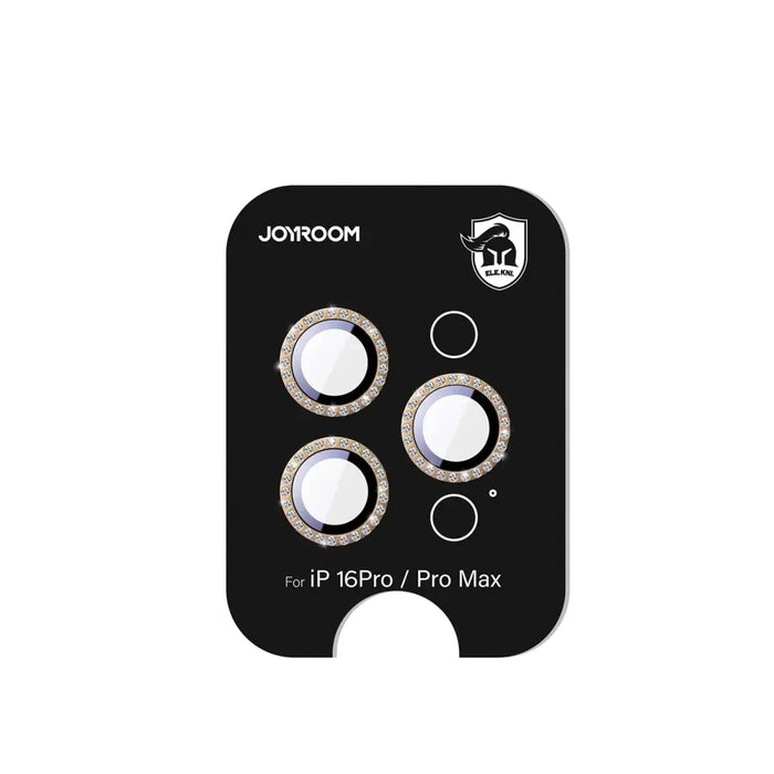Joyroom JR-MSJ0310 Glass Screen Protector for iPhone 16 Pro/16 Pro Max Lenses - Brown - Cell phone tempered