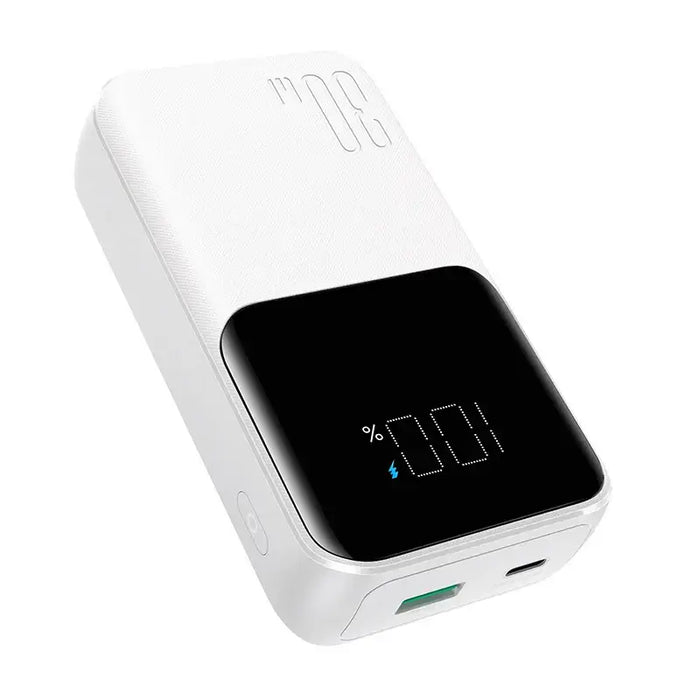 Joyroom JR-PBC07 20000mAh 30W mini power bank with USB-C and Lightning cables - white - Power