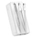 Joyroom JR-PBC07 20000mAh 30W mini power bank with USB-C and Lightning cables - white - Power