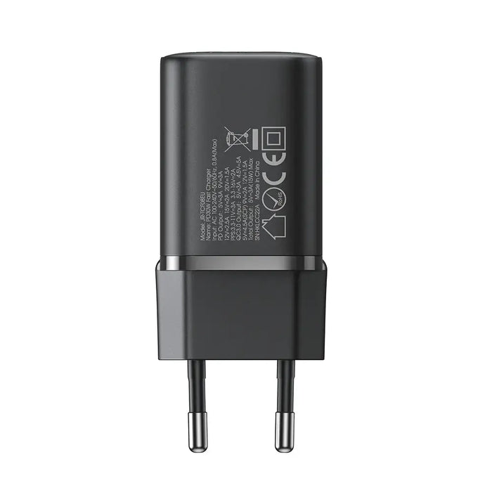Joyroom JR-TCF08EU Speed Series 30W PD/QC/AFC/FCP fast wall charger - black - Cell phone USB charger<<<HurtelXML