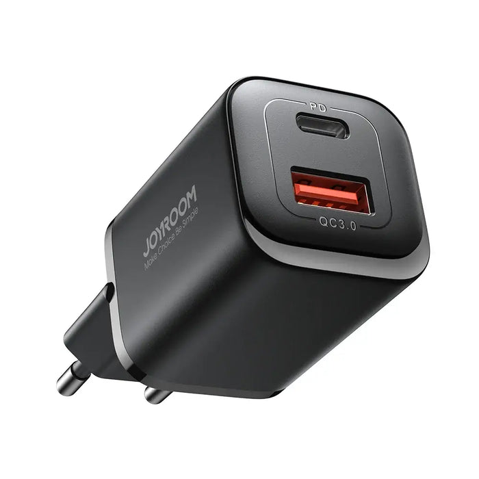 Joyroom JR-TCF08EU Speed Series 30W PD/QC/AFC/FCP fast wall charger - black - Cell phone USB charger<<<HurtelXML