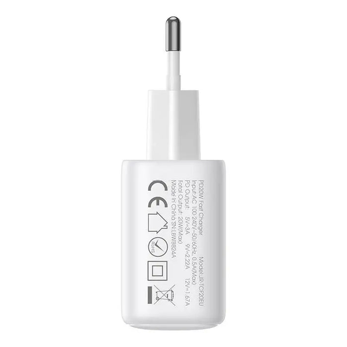 Joyroom JR-TCF12 Dual-Port (2C) 20W Power Charger (white) - mains chargers<<<Chargers<<<GSM
