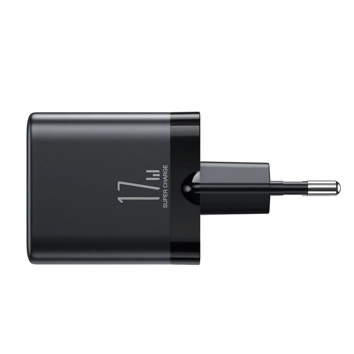 Joyroom JR-TCN02 3xUSB-A 17W 3.4A mains charger - black - Lightning cable<<<Accessories<<<Основна<<<DunaXML&&&Cell