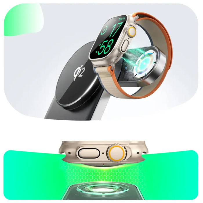 Joyroom JR-W17 Qi 3-in-1 Wireless Inductive Charger - Black - Ładowarki indukcyjne<<<HurtelXML