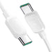 Joyroom Multi-Color Series A14 USB-C / USB-C 100W Cable 1.2m - White - Lightning