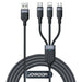 Joyroom Multi-Use Series S-A18 3in1 USB-A - Lightning / USB-C / micro USB cable 1.2m - black - Cell phone