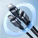 Joyroom Multi-Use Series S-A18 3in1 USB-A - Lightning / USB-C / micro USB cable 1.2m - black - Cell phone