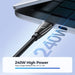 Joyroom Pioneer Series SA31-CC5 USB-C / USB-C 240W Cable 1.2m - Black - Cell phone cables<<<HurtelXML