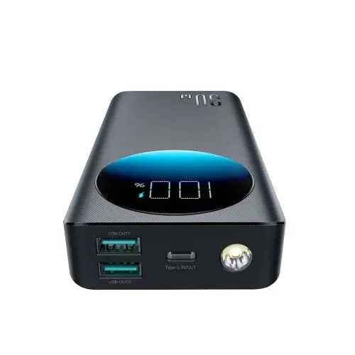 Joyroom Power Bank with Digital Display C + U + U PD 30W 30000 mAh with USB-A to Typle-C cable (0.25m) and built-in