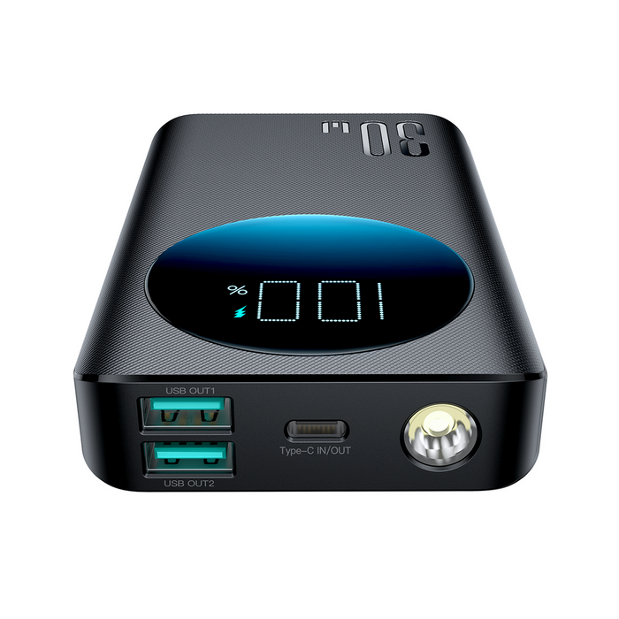Joyroom powerbank 10000mAh 30W black (JR-PBF01) - Powerbanks<<<HurtelXML&&&Power Bank<<<Основна<<<DunaXML