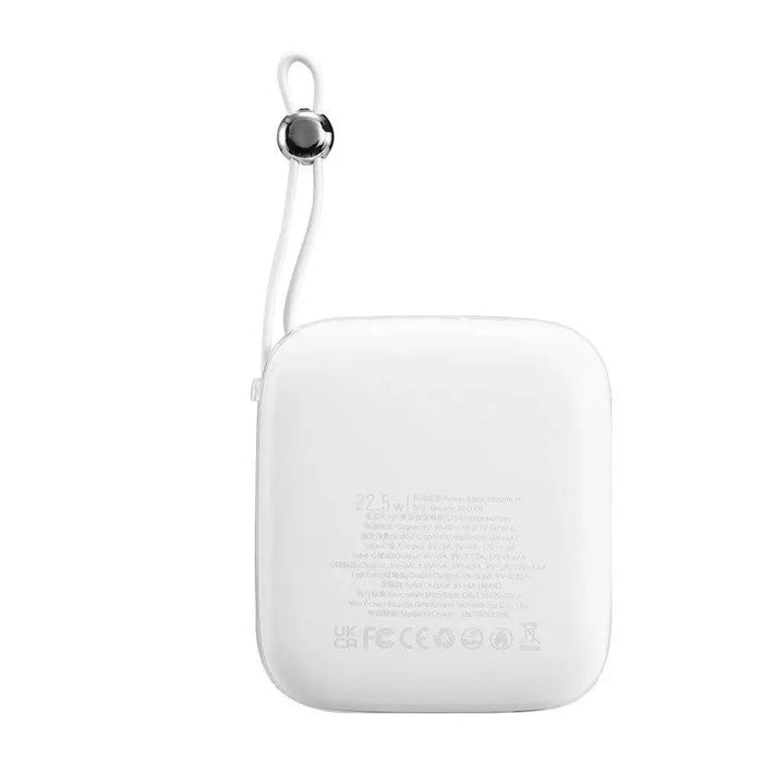 Joyroom powerbank 10000mAh Jelly Series 22.5W with built-in Lightning cable white (JR-L003) - Powerbanks<<<HurtelXML